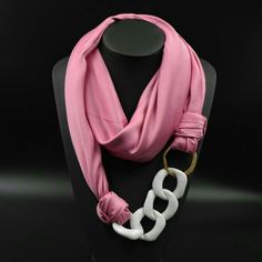 Necktie Crafts, Luxury Silk Scarves, Beaded Scarf, Silk Necklace, Branded Scarves, Printed Scarf