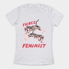 fierce females, fight for your rights! -- Choose from our vast selection of Crewneck and V-Neck T-Shirts to match with your favorite design to make the perfect custom graphic T-Shirt. Pick your favorite: Classic, V-Neck, Tri-Blend, or Heavyweight. Customize your color! For women. Feminism Clothes, Liberal Shirt, Womens Rights, Shirt Ideas, V Neck T Shirt, Graphic T Shirt, Tshirt Designs, T Shirts For Women, V Neck