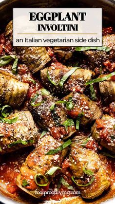 eggplant involtin is an italian vegetarian side dish