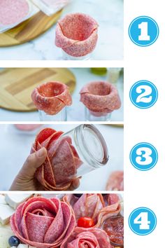 the steps to making an appetizer with meat