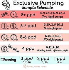 an exercise poster with instructions for pumping