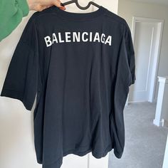 Balenciaga Black Top - Size S New Without Tags, Never Worn Flare Style (Its Wider In The Bottom) Cotton Balenciaga Top, Balenciaga Black, Black Top, Balenciaga, Tops & Tees, Womens Tops, Tags, Full Service, Women Shopping