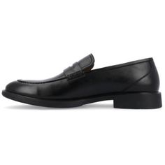 The Keith dress loafer from Vance Co. will take you from work to an evening out with ease. Their 12 mm Tru Comfort Foam massaging insole and soft vegan leather will keep your feet comfortable during your daily activities. To make this shoe better, its round toe and durable rubber outsole make them an instant classic. | Vance Co Men's Keith Loafers, Black, 13M Dress Loafers, Black 13, Penny Loafer, Daily Activities, Perfect Shoes, Penny Loafers, Vegan Leather, Loafers, Faux Leather