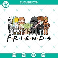 star wars friends svg files