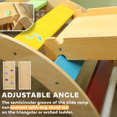 an image of children's wooden toys with instructions