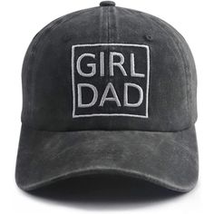 a black hat with the words girl dad on it