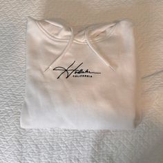 Hollister/ White With Black Detailing/ Size: Xxs/ Never Worn Hollister Jackets, Hollister Hoodie, Colorful Hoodies, Hollister, Mens Jackets, White And Black, Jackets & Coats, Man Shop, Black And White