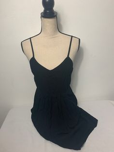 Mossimo Dress Size 8 Color: black Material: rayon Zipper on the side, big pockets Great for summer BBQs bag 14g JN Big Pockets, On The Side, Zipper, Black, Color