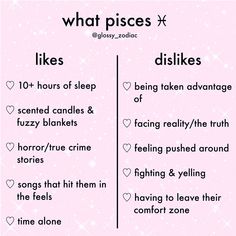 a pink poster with the words, what pieces? likes and dislkes