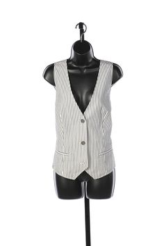 SIZE 8 Chic Striped Spring Vest, Elegant Striped Vest For Spring, Pinstripe Vest, Denver Fashion, Brand Book, Blouse Pants, Scarf Gift, Flat Sneakers, Sneaker Heels