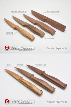 the different types of knives are labeled in this diagram, which shows how to use them