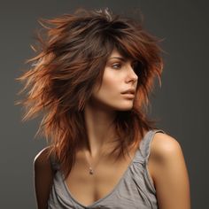 Hairstyles For Work, Razor Cut Hair, Wolf Hair, Summer Hairstyles For Short Hair, Mullet Haircut, Romantic Curls