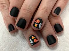 #1 #aesthetic #tiktok #nails #nailart #nailpolish #nailsofinstagram #naildesign #nailstagram #nailsoftheday #halloween #halloweennails #nailart #shortnails #natural #naturalnails #ghost #pumpkin #purple #black #gelnails Fall / Halloween Nail Ideas, Black Nails With Pumpkin Design, Halloween Nail Designs For Kids, Holloween Nails 2022 Short, Halloween Nail Designs Short Nails, Halloween Toe Nails Design, Halloween Accent Nails, Short Gel Nails Halloween, Halloween Nails Short Gel