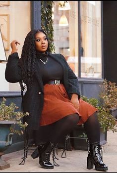 50 Simple Winter Outfit Ideas » Lady Decluttered Houseparty Outfits, Curvy Winter Outfits, Simple Winter Outfits, Plus Size Fall Outfit, Plus Size Fall Fashion, Look Plus Size, Plus Size Fall