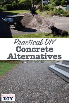 the cover of practical diy concrete alternatives