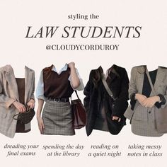 A Level Outfit Ideas, Lawyer Clothes Aesthetic, Lawyer Inspired Outfits, Law Major Outfits, Law Student Fits, A Level Outfits, Law Aesthetic Outfit, Marketing Student Outfit