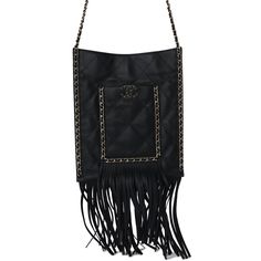 This Chanel small CC fringe shopping bag is in black calfskin leather with light gold hardware, featuring a flat quilted tote, front pocket with interwoven leather and light gold hardware chainlink trimming with a matching CC logo on the front pocket, light gold chainlink and black leather trimming along the sides of tote with fringe on the ends of the front pocket and tote. It has a single interwoven light gold and black leather chain shoulder strapDelivery 5-8 or 10-15 working days Please note that during high season and Sale period, delivery times may be affected We accept payment with a Credit card, Debit card, or PayPal.Note: Our Items are totally New High quality Brand Inspired Refurbished. Please make sure you are well aware of it before buying any of the Item. T&C's Apply in case o Luxury Travel Bag With Fringe, Designer Bags With Tassels, Luxury Fringe Tote Shoulder Bag, Luxury Travel Shoulder Bag With Tassels, Luxury Fringe Shoulder Bag, Luxury Fringe Shoulder Bag For Travel, Luxury Travel Shoulder Bag With Fringe, Luxury Leather Shoulder Bag With Fringe, Luxury Fringe Bag For Shopping