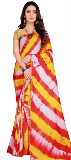 Multicolor color Saree in Art Silk, Silk fabric with Printed, Weaving work Casual Saree, Color Art, Silk Fabric, Colorful Art, Weaving, Saree, Silk, Fabric, Color