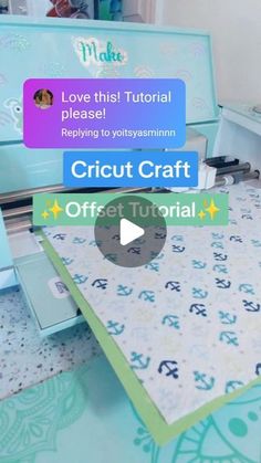 the video is showing how to use cricut craft