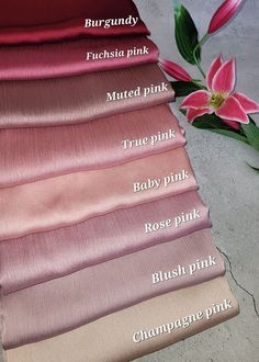 Fabric Colors For Dresses, Essential Hijab Colors, Satin Hijab Outfit, Niqab Fashion Hijab Outfit, Hijab For Wedding, Colour Combinations Clothes, Stylish Hijab Outfits, Hijab Colours, Eid Gifts For Her