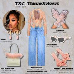 la jolie fille 🤍 📌 save for inspo. ❤️‍🔥follow @tianasxcloset for more. ❤️‍🔥 turn on notifications & never miss a post. #tianasxcloset ───── ───── ───── ───── ───── ───── ───── ───── ───── ───── ───── #postergirl #amazon #swarovski #dior #personalshopper #personalstylist Stylish Summer Outfits, Lace Gloves, Relaxed Jeans, Cute Swag Outfits, Swarovski Earrings, Miss A, Eye Shapes, Swag Outfits, Womens Casual Outfits