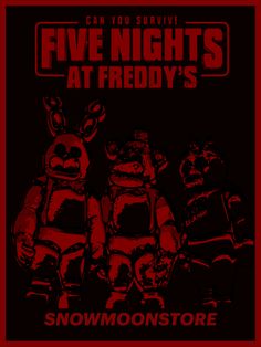 five nights at teddy's poster for the snowmonstore concert in 2012