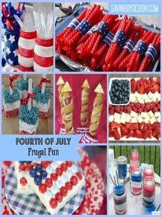 red, white and blue fourth of july party food ideas for the 4th of july