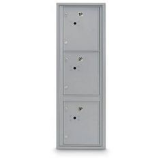 the four door locker is shown in grey