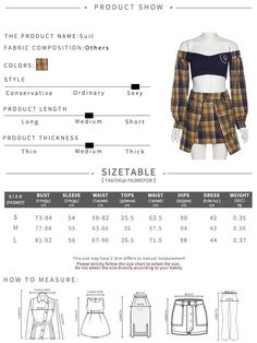 Brand Name Wenkouban Origin US(Origin) Season Spring/Autumn Pattern Type Plaid Decoration Spliced Style High Street Pant Length(cm) Shorts Material Composition Natural fiber Fabric content 81% (inclusive) - 90% (inclusive) Clothing Length Short Gender WOMEN Dresses Length Above Knee, Mini Silhouette A-LINE Age Ages 18-35 Years Old Pant Closure Type Zipper Fly Collar Slash neck Material Spandex Material Polyester Closure Type Pullover Sleeve Style Regular Sleeve Length(cm) Full Release Date Winte Plaid Long Sleeve Sets For Fall, Long Sleeve Patchwork Sets For Spring, Two-piece Fitted Long Sleeve Skirt Set, Fitted Two-piece Long Sleeve Skirt Set, Fitted Plaid Sets For Spring, Fitted Long Sleeve Two-piece Skirt Set, Fitted Two-piece Skirt Set With Long Sleeves, Summer Long Sleeve Patchwork Sets, Cotton Two-piece Long Sleeve Sets