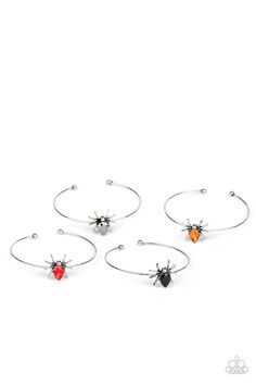 PAPARAZZI CREEPY CRAWLY WRIST CANDY - ASSORTED SET OF 5 – Bee's Bling Bash Halloween Bracelet, Wrist Candy, Kids Bracelets, Bracelet Kits, Halloween Spider, Childrens Jewelry, Red Rhinestone