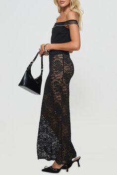 A maxi silhouette that’s still lightweight enough to wear to a concert, night out or festival, the Lainey Black Lace Skirt is ready to hit your fav spots with you. With a sheer lacey fabrication, this style looks adorable with a graphic tee and boots. Can be worn over bike shorts or bathingsuit. Sizing Small-Xlarge in chart, we recommend sizing up. Lightweight lace fabric overlay Elastic waistband Lined Pull-on styling 100% Cotton Black Lace Maxi Skirt, Wear To A Concert, Lace Maxi Skirt, Childrens Shop, Black Lace Skirt, Maxi Lace Skirt, Style Looks, Top Graphic Tees, Lace Maxi