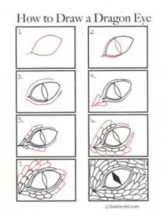 how to draw a dragon eye step by step instructions for beginners and advanced students