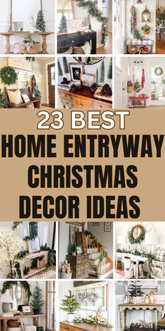 Make a festive first impression with Christmas Home Entryway Decor Ideas! 🎄✨ Adorn your door with a welcoming wreath, and add cozy touches like a festive runner and candles. Place stockings, garlands, or poinsettias to create a warm, holiday atmosphere from the moment you step inside! 🌟💫 #ChristmasEntryway #HolidayWelcome #FestiveDecor Entryway Ideas, Cozy Christmas, Entryway Decor