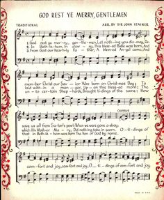 an old sheet with music notes on it