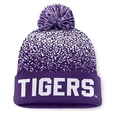 NCAA LSU Tigers Condensed Knit Cuffed Beanie Casual Winter Beanie For Fan Gear, Byu Cougars, Boise State Broncos, Mesh Hat, Florida State Seminoles, Cotton Hat, Lsu Tigers, Acrylic Fabric, Scarf Hat