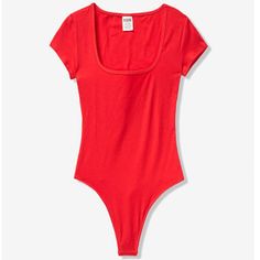 Brand New Suit Png, Red Bodysuit, Tops Short Sleeve, Short Sleeve Bodysuit, Body Suit, Short Sleeves Tops, Victoria's Secret, Womens Tops, Tops & Tees