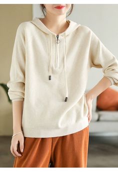 21 Beige Long Sleeve Sweater With Drawstring Hood, Beige Long Sleeve Hooded Sweater, Beige Drawstring Hood Sweater For Fall, Beige Hooded Sweater For Fall, Beige Hoodie Sweater With Drawstring, Beige Hoodie Top For Fall, Fall Beige Hoodie Top, Trendy Cream Hoodie For Winter, Beige Hoodie With Drawstring For Fall