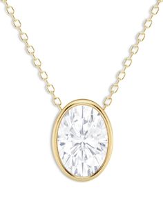 Bloomingdale's Fine Collection Certified Lab Grown Oval Cut Diamond Bezel Set Pendant Necklace in 18K Yellow Gold, 3.0 ct. t.w. Oval Diamond Necklace, Oval Diamond Pendant, Metallic Heels, Oval Cut Diamond, Bezel Diamond, Oval Diamond, Bezel Setting, Diamond Pendant, Oval Cut