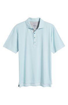 Soft cotton and silky lyocell bring exceptional comfort to an all-activity golf polo that offers lots of stretch and resists wrinkles to keep you looking smart. Button half placket Hidden-button collar Short sleeves 63% cotton, 27% lyocell, 10% spandex Machine wash, tumble dry Imported Classic Spring Polo Shirt For Golf, Cotton Golf Polo Shirt With 4-way Stretch, Green Grass, Golf Polo, Wrinkles, Golf, Short Sleeves, Nordstrom, Bring It On