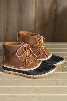 This handsome waterproof shoe boot offers extraordinary protection, thanks to the vulcanized rubber shell and outsole. Free shipping + returns. Camper Wardrobe, Sorel Out N About Boots, Womens Sorel, All Weather Boots, Trendy Womens Shoes, Shoe Boot, Boating Outfit, Weather Boots, Sorel Boots