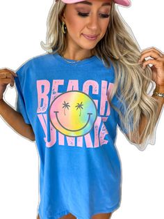 Fun Crew Neck T-shirt For Loungewear, Funny Print Tops For Summer Loungewear, Fun Short Sleeve T-shirt For Loungewear, Fun Letter Print T-shirt For Loungewear, Fun Summer T-shirt For Loungewear, Accessories Bags Purses, Beauty Collection, Christmas Jewelry, Beach Jewelry