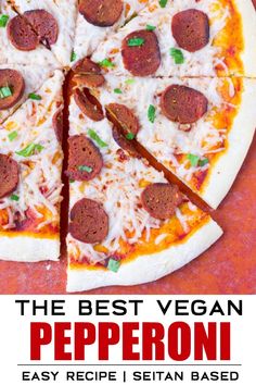 the best vegan pepperoni pizza recipe i've ever had