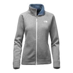 The North Face Crescent Raschel Full-Zip Jacket Women's | Bob's Sports Chalet Comfortable Fleece Jacket For Fall Outdoor Activities, Cozy Midweight Fleece Jacket For Winter, Functional Fleece Track Jacket For Fall, Cold Weather Fleece Jacket With Zipper, Cold Weather Fleece Jacket With Zipper Closure, Cozy Heather Grey Winter Outerwear, Cozy Heather Grey Fall Outerwear, Gray Fleece Jacket For Winter, Sporty Fleece Jacket For Layering