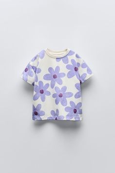 SPARKLY PRINTED T-SHIRT - Light pink | ZARA United States Spring Purple Printed T-shirt, Zara Playful Cartoon Print T-shirt, Spring Cartoon Print T-shirt, Spring Purple T-shirt With Graphic Print, Cute Spring Tops With All Over Print, Zara T-shirt With Letter Print For Spring, Playful Summer Tops With All Over Print, Playful All Over Print Summer Tops, Purple Short Sleeve Top With All Over Print