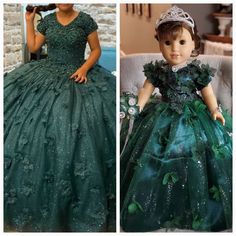 "Custom Personalized Quinceanera Dress made to fit an American Girl or Our Generation Doll. Made to look just like the quinceanera's dress. Attention to detail is my forte.  Includes the 20\" bear, dress, petticoat, tiara, lashes, and bouquet Please allow more than 8 weeks to make the bear.  May be longer during peak season.  Please message me with the following information: - Pictures of the front and back of the dress. - Color description as sometimes the pictures may appear differently.  - Da Last Doll Quinceanera, Purple Quince, Our Generation Doll, Sweet Fifteen, Bear Dress, Doll Bear, Quince Dress, Our Generation Dolls, Quinceanera Dress