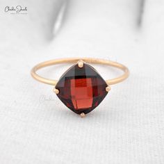 Gold Garnet Ring Classic Red Jewelry In 14k Rose Gold, Classic Red 14k Rose Gold Jewelry, 14k Rose Gold Jewelry With Red Gemstone, Round Rose Gold Garnet Jewelry, Elegant 14k Rose Gold Ruby Ring Gift, Rose Gold Garnet Gemstone Ring, Formal 14k Rose Gold Ruby Ring, Rose Gold Garnet Jewelry, Formal Rose Gold Birthstone Rings