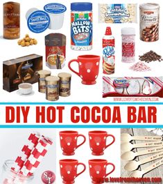 the ultimate diy hot cocoa bar recipe is easy to make, and so delicious