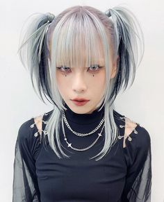 hair by weiwesleywei (insta: weiwesleywei) | ooo-ing studio (insta: ooo___ing) Cyberpunk Hair, Hair Today Gone Tomorrow, Straight Bangs, Natural Hair Braids, Short Hair Haircuts