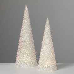 Led Confetti Cone Tree Set 2 Confetti Cones, White Trees, Cone Trees, Cone Christmas Trees, Light Up The Night, Christmas Tree Set, Tabletop Christmas Tree, Winter Wonderland Christmas, Wooden Stars