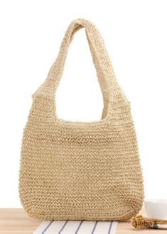 Boho Straw Tote Bag Madelyn - Boho Dress Official Rattan Handbags, Straw Beach Bag, Straw Tote Bag, Straw Bags, Straw Tote, Casual Tote, Crochet Bags, Beach Tote Bags, Beach Tote